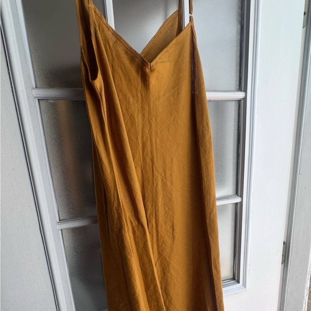 Ava Sky Golden Maxi Dress